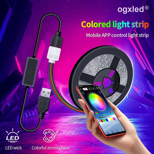 Colored light strip Mobile APP control light strip Family atmosphere /esports room /TV background