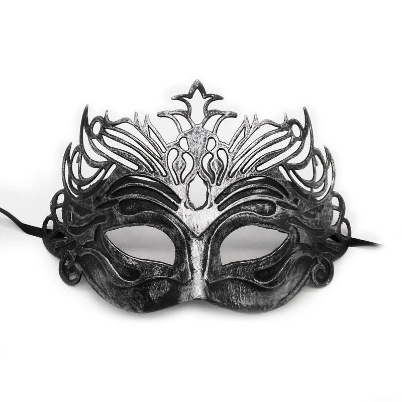 Elegant Black Masquerade Mask Set Perfect for Venetian Party Mardi Gras and Halloween Celebrations 1pcs