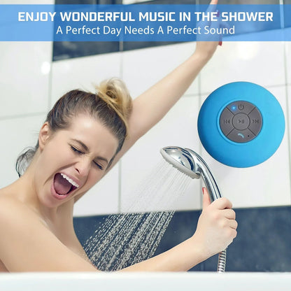 Caixa de Som Bluetooth Sem Fio Portátil Áudio À Prova D'água Botões de Controle de Fácil Acesso Reprodutor de Música para Escritório Carro Casa e Chuveiro