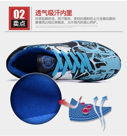 Professional Kids Soccer Shoes Men Original Football Shoes Indoor Society Cleats Football Field Boots TF/AG Fast Match Sneaker