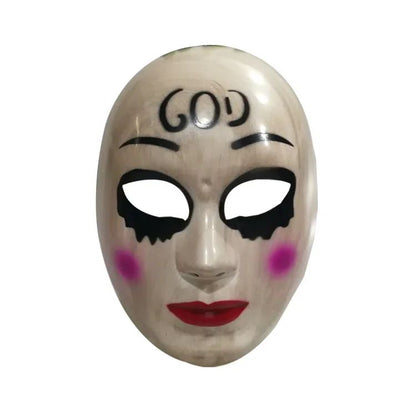 Human Removal Plan Mask Evil Smiley Bleeding Mask Men and Women Kiss Me Mask Halloween Mask Human Removal Plan Cosplay Mask