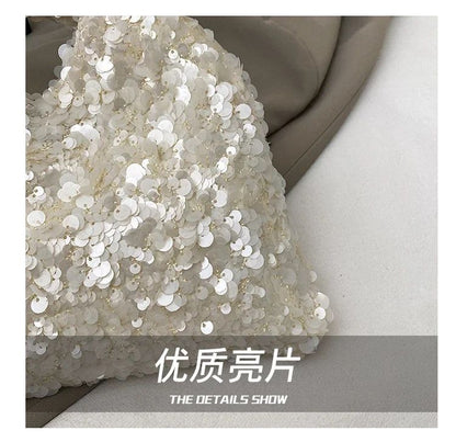 Exquisite Shining Sequins Square Women's Shoulder Bag Popularity Stylish Design Handbags High Quality Solid Sweet Crossbody Bags