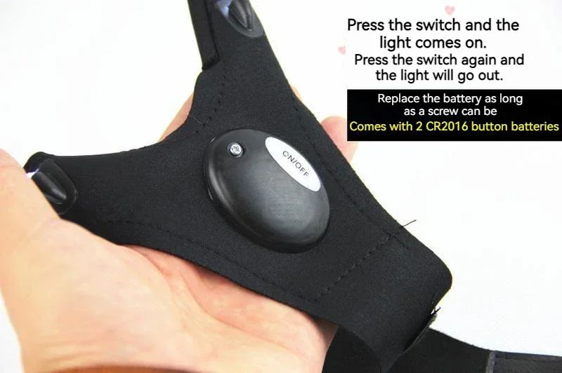 LED Flashlight Fishing Strap Fingerless Gloves Waterproof Cycling Camping Hiking Rescue Glove Lamp Lighting Gloves