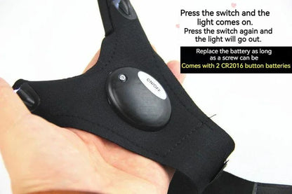 LED Flashlight Fishing Strap Fingerless Gloves Waterproof Cycling Camping Hiking Rescue Glove Lamp Lighting Gloves