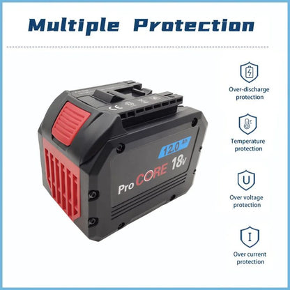 Bateria Recarregável ProCORE 18V 12Ah 100% Original, para ferramentas sem fio BAT609 BAT618 GBA18V80 célula de energia 21700 de alta potência 5C