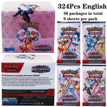 324 pçs/caixa Pokémon TCG: Sol e Lua, Escuridão Incendiada, 36 Pacotes, Caixa de Booster, Jogo de Cartas Pokémon, Brinquedos Colecionáveis, Jogo de Tabuleiro Prismático
