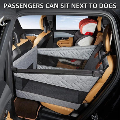Cama Ninho para Carro para Pets, Extensor de Rede para Banco Traseiro de Cobertura Total para Carros, Impermeável e à Prova de Arranhões com Bolso de Malha para Cães de Todos os Tamanhos