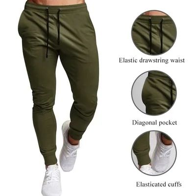 Calça Casual Masculina Moletom Jogger Tamanho Grande Cintura Elástica Esportiva Casual Calças Soltas Roupas Fitness Primavera Seção Fina