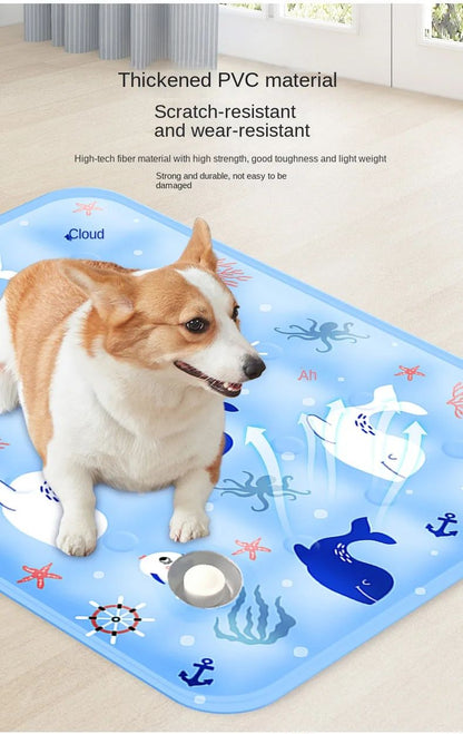 Tapete Gelado Para Cães Cama Fria De Verão Para Animais De Estimação Grande Para Cães Pequenos E Grandes Acessórios Para Animais De Estimação Gato Cobertor Durável Sofá Almofada De Gelo Para Gato