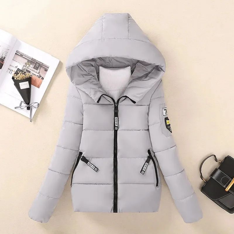 2025 New Winter Jacket Women Parkas Hooded Short Coats Female Parka Warm Thicken Jacket Korean Loose Cotton Padded Outwear