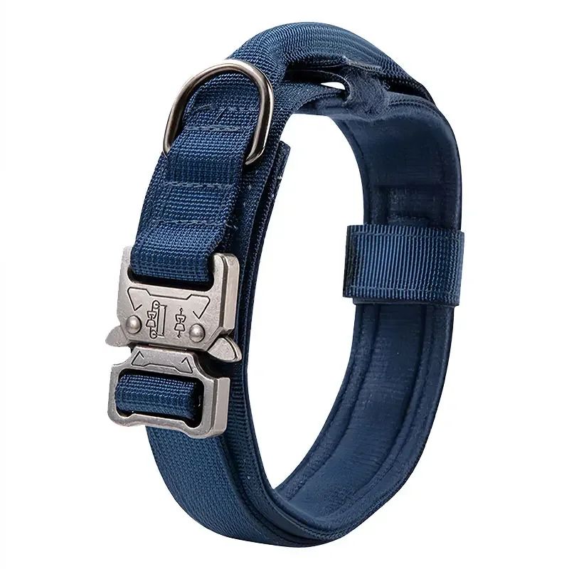 Coleira Tática Estilo Esportivo para Cães, Coleira Utilizável para Cães de Médio a Grande Porte com Capacidade de Tração para Adestramento Canino
