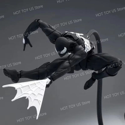 Mess Toys Homem-Aranha Symbiote Homem-Aranha Messtoys Traje Preto Vizinho Aranha Escarlate Anime Boneco de Ação Presentes Brinquedos