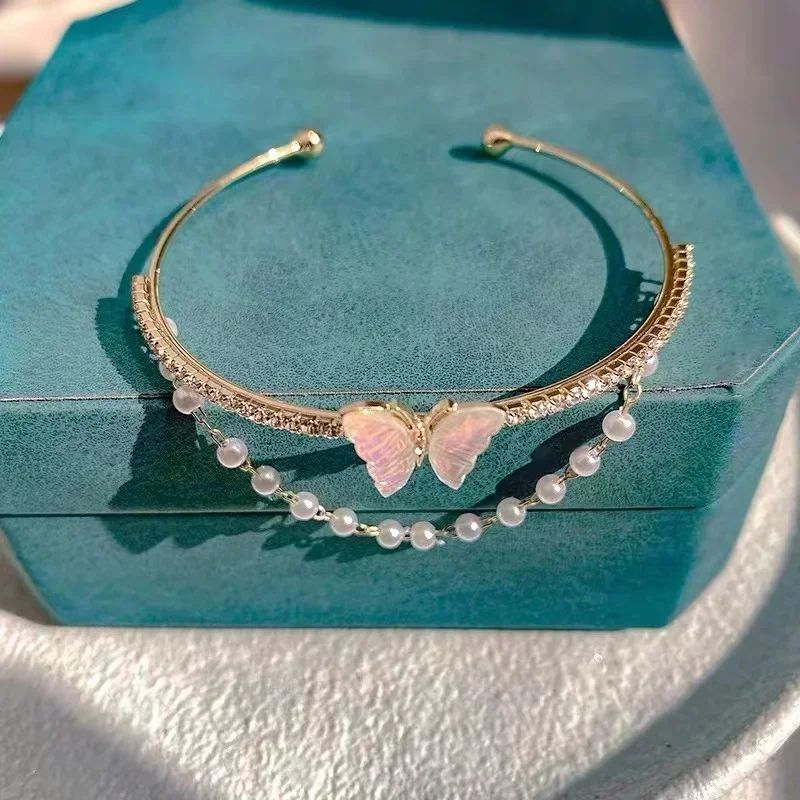 Pulseira de Tulipa de Opala Requintada com Zircônia para Mulheres Acessório Diário Personalizado da Moda Joias para Festas Presentes de Aniversário
