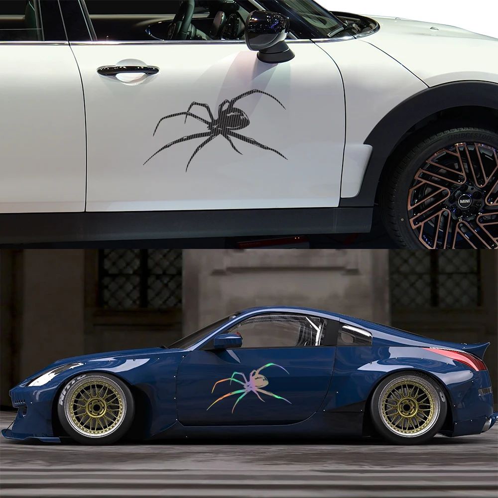 Universal Mysterious Spider Pattern Vinyl Car Stickers For All Cars Auto Body Decals Creative Tuning Accessories Art Decals