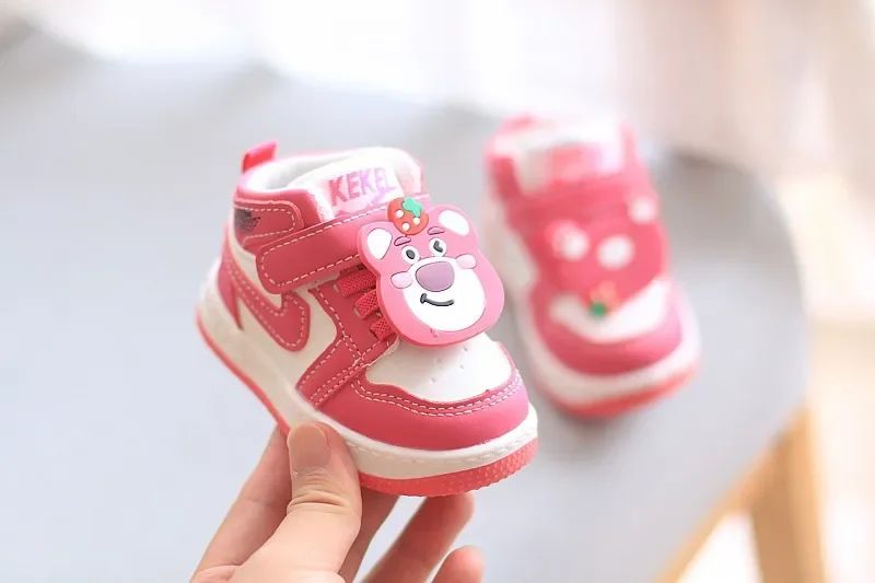 Boots Baby Girls Sneakers Board Shoes Cartoon Prints Soft Bottom Non-slip Children Casual Walking Shoes Boy Kids Children Shoes
