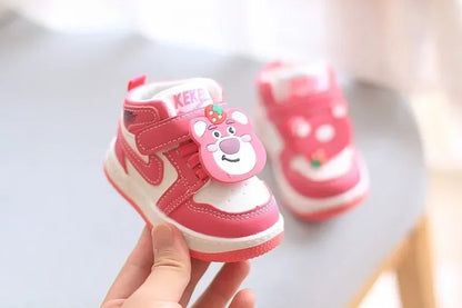 Boots Baby Girls Sneakers Board Shoes Cartoon Prints Soft Bottom Non-slip Children Casual Walking Shoes Boy Kids Children Shoes