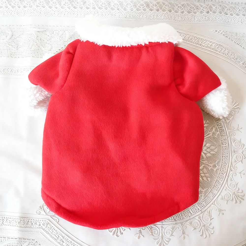 Fantasia Fofa de Gato para o Natal Papai Noel Cosplay Vestido de Estimação para Cães e Gatos Pequenos e Médios Festival Festa Engraçada Macacão Sphynx