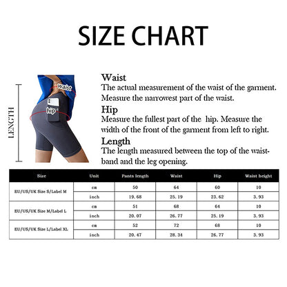 Women Yoga Sports Shorts High Waist Fitness Shorts Casual Streetwear Short Trousers Female Tight Shorts For Ladies Workout Pants