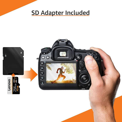 Cartão Micro SD de alta capacidade Lenovo 2TB 1TB 512GB 256GB Cartão de Memória SD de Alta Velocidade Cartão de Memória 128GB para Switch Drone Telefone
