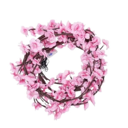 Cherry LED Tree Branch Lights for Wall Cherry Blossom Willow Vine Twig Decor Garland Christmas Decorations Indoor Home Wall Door