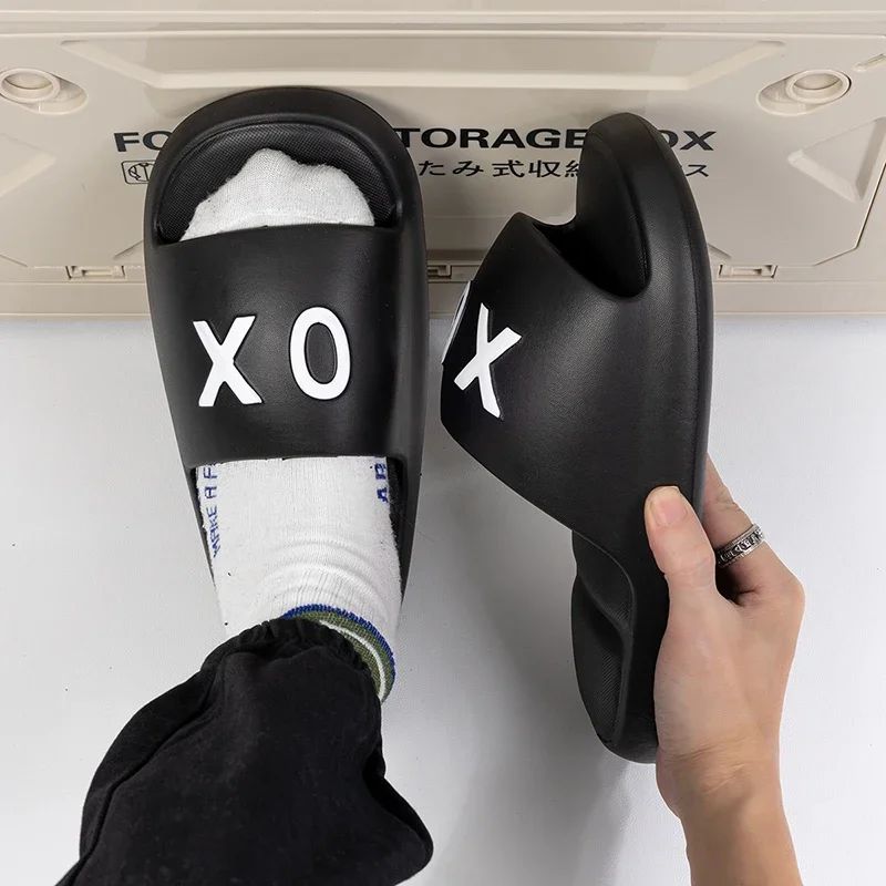 New Men slippers Non-Slip Slide Sandals Thick Soft Platform House Shoes Men Indoor Outdoor Shower Bathroom Slipper Casual Shoes