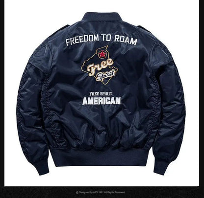 Winter Hip Hop Thick Warm Jacket Men High Quality Military Motorcycle Ma-1 Aviator Pilot Coats Male Baseball Bomber Jacket