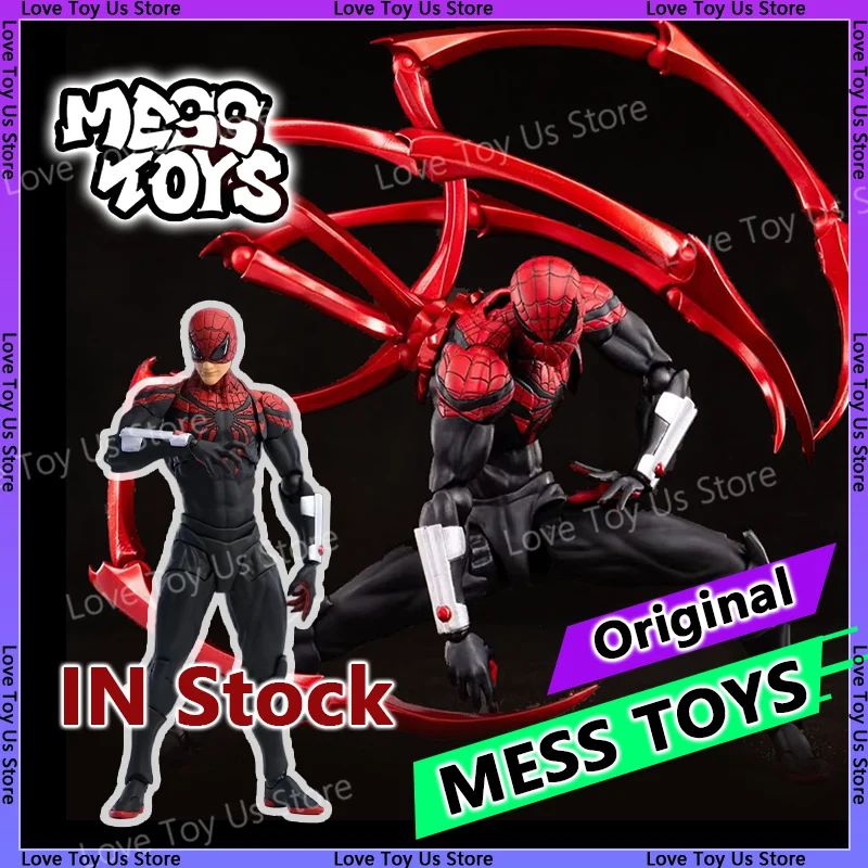 Original Mess Toys Superior Spider Man Doctor Octopus Peter Parker Messtoys Spiderman Vizinho Anime Boneco de Ação Presentes Brinquedos