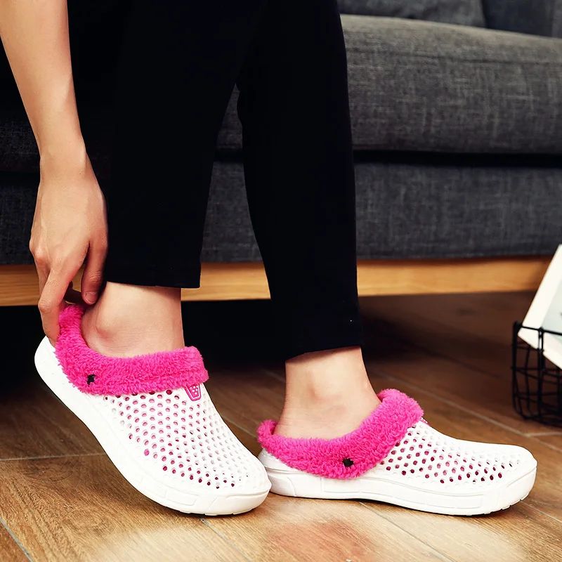 Winter Slippers Men Women Indoor Warm Shoes Non Slip Cotton Pantoffels Casual Clogs Slip on House Floor Slippers for Men