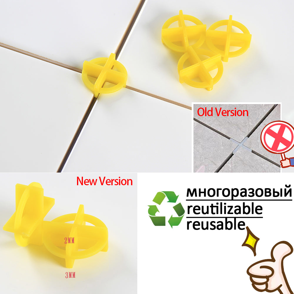 Clips Niveladores de Piso e Parede para Revestimento de Porcelanato e Cerâmica Kit de Espaçadores Niveladores para Assentamento de Ladrilhos Ferramentas para Construção de Paredes