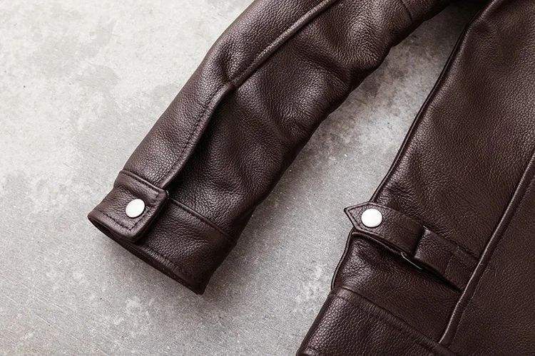 New Casual Real Cowhide Genuine Leather Jacket Men Slim Mens Clothes Spring Autumn Men's Cow Clothing Asian Size 6XL