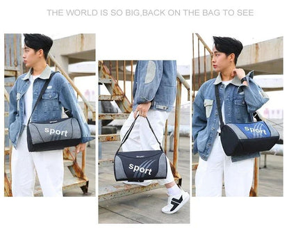 Women's & Men's Gym Bag Unisex Outdoor Crossbody Shoulder Backpack Personalized Duffel Overnight Travel Yoga Sports Bag