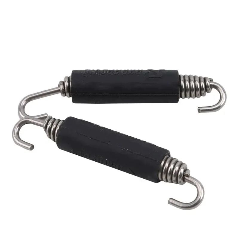 2PCS Stainless Steel Universal Motorcycle Muffler Exhaust Springs Hooks Front Middle Link Pipe Exhaust Connect Spring  Yoshimura