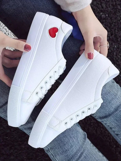 *2025 New in Fashion Casual White Sneakers Women Shoes for Womens Shoe Summer PU Leather Flats Platform Shoe Zapatillas Mujer