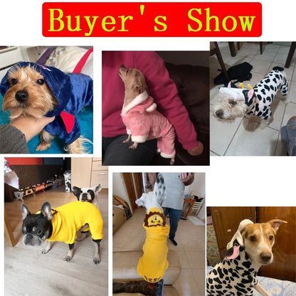 Roupas de Inverno para Cachorros, Casaco Quentinho de Lã para Cães, Moletom com Capuz para Animais de Estimação, Roupa para Cães Pequenos, Chihuahua, Filhotes, Gatos, Jaqueta, Macacão, Fantasia