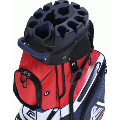 T-Lock Golf Cart Bag with 14 Way Organizer Divider Top, Premium Cart Bag with Handles and Rain Cover for Men