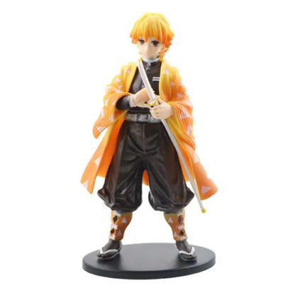 Anime Demon Slayer Kimetsu no Yaiba figura Kamado Tanjirou Boneco de Ação Agatsuma Zenitsu Nezuko Guerreiro PVC Modelo Brinquedos