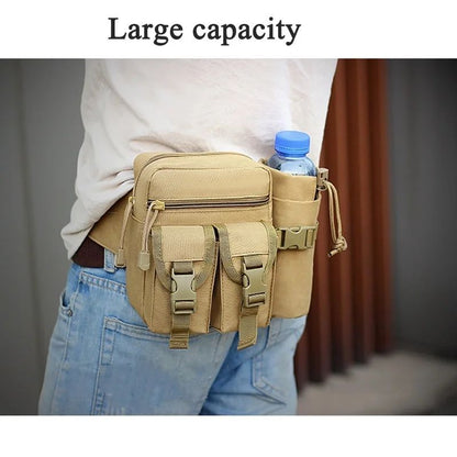 Men's Tactical Casual Fanny Waterproof Pouch Waist Bag Packs Outdoor Military Bag