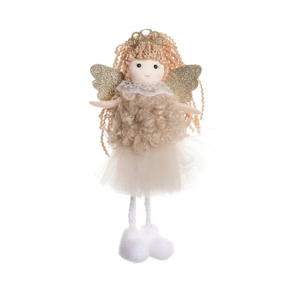 Christmas plush antlers angel girl pendant Christmas tree pendant creative doll pendant gift