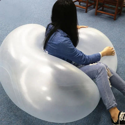 Kids Blow Up Balloon Toy Children Outdoor Soft Air Water Filled Bubble Ball Fun Party Game Summer Gift Inflatable Elastic Ball