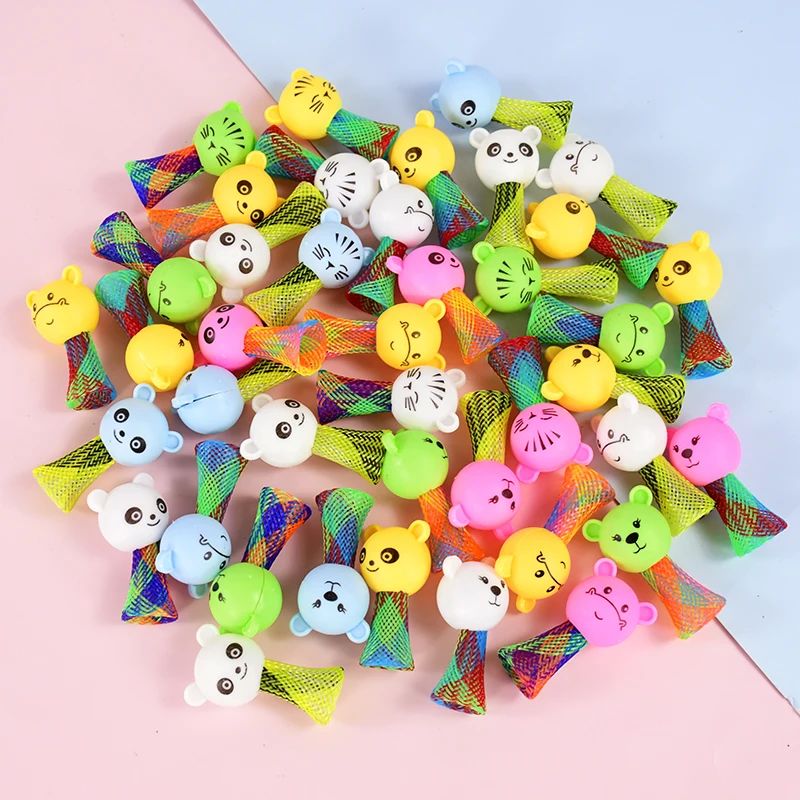 Creative Animal Jumping Doll Toys Cartoon Multicolor Bouncing Elf Christmas Gift Kids Birthday Party Favors Toys School Prizes