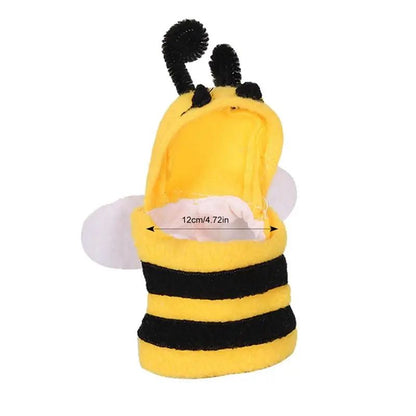 Roupas de Pássaros Fantasia de Abelha para Papagaio Roupas de Animais Pequenos para Pets Capuz em Formato de Abelha Traje Suave e Amigável à Pele para Pássaros de Estimação para Papagaios Periquitos
