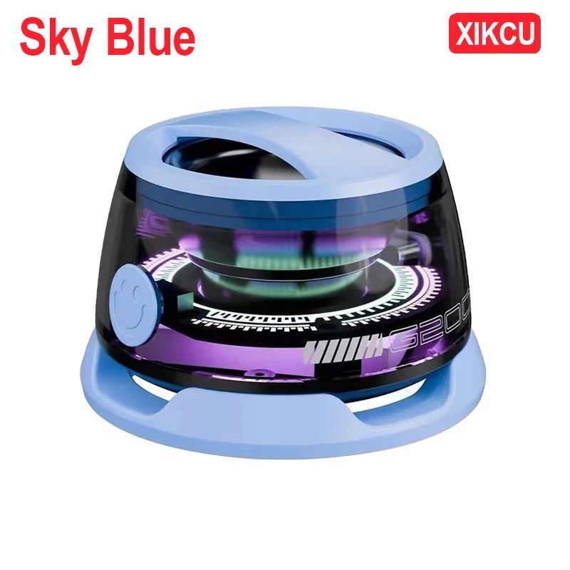 Caixa de Som Bluetooth Portátil XIKCU G200 RGB Magnética BT5.0 Mini Som 7 Horas de Reprodução Suporte para Celular