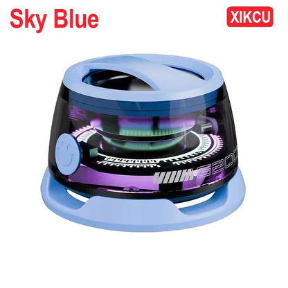 Caixa de Som Bluetooth Portátil XIKCU G200 RGB Magnética BT5.0 Mini Som 7 Horas de Reprodução Suporte para Celular