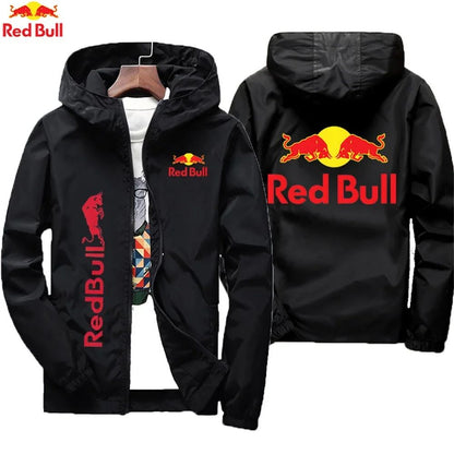 Red Bull's New Fashionable Sports Jacket with Comfortable Bicycle Fabric and Fashionable Zipper Outdoor Cycling Combination