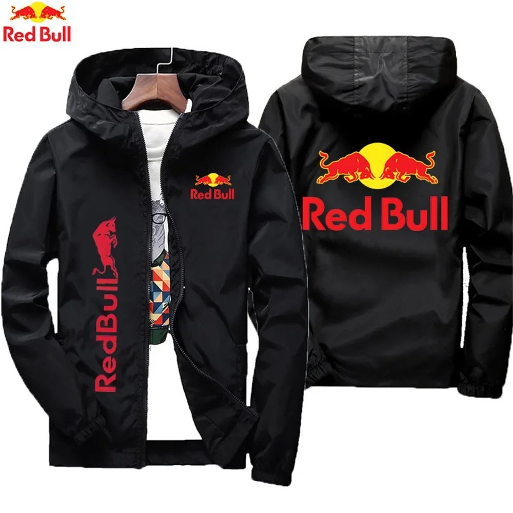 Red Bull's New Fashionable Sports Jacket with Comfortable Bicycle Fabric and Fashionable Zipper Outdoor Cycling Combination