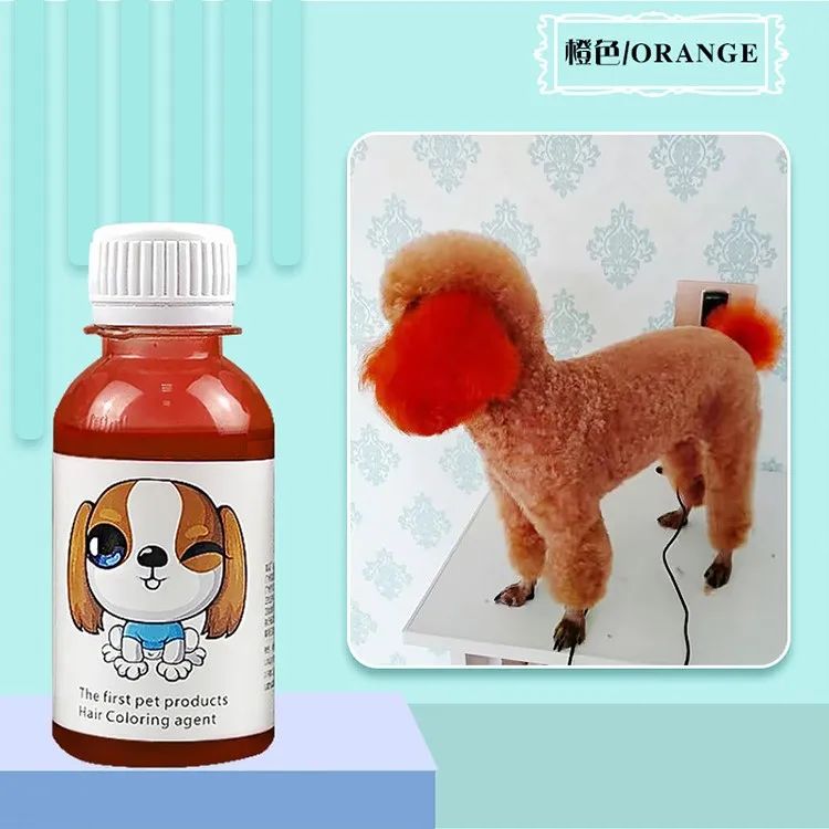 Pasta de Tintura para Pelos de Animais de Estimação Duradoura para Cães, Pasta de Tintura de Poodle Bichon, Removedor de Manchas Coloridas em Pó 100ML