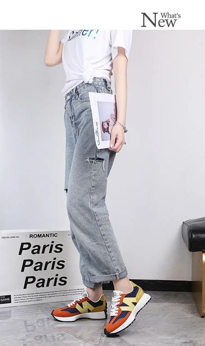 Tênis Feminino Casual Moda Respirável Caminhada Chato Tênis Feminino 2025 Academia Vulcanizado Branco Calçado Feminino