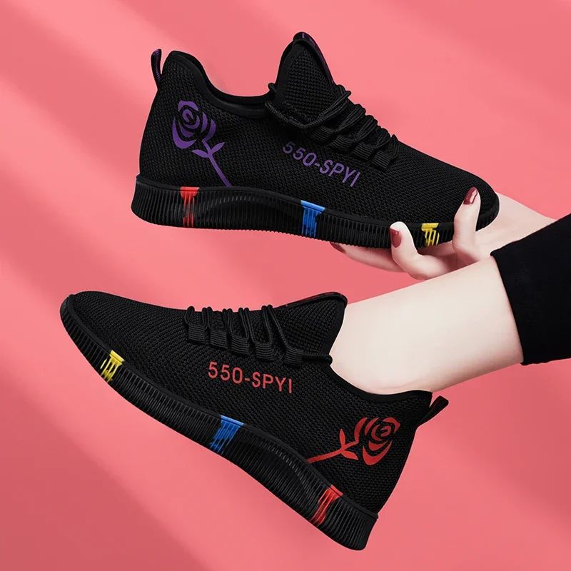 Tenis Feminino 2025 Women Vulcanized Shoes Air Mesh Light Soft Sneakers Female Flats Platform Lace Up Casual Shoes Basket Femme