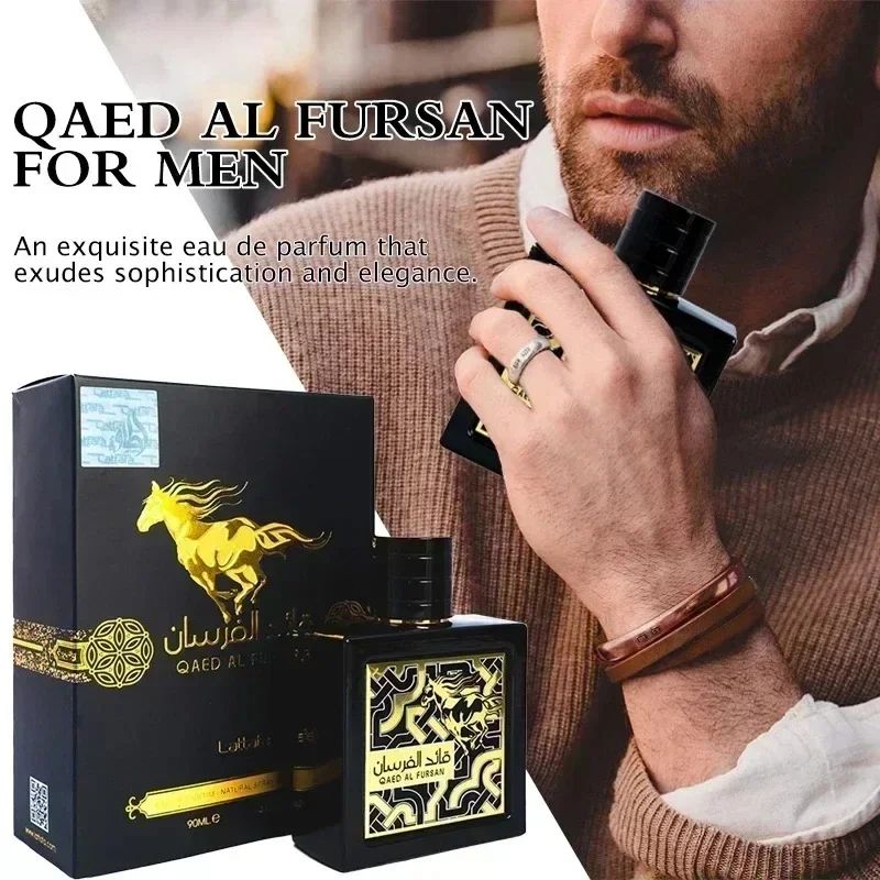Perfume Árabe Masculino de Alta Qualidade para Homens Longa Duração Fragrância Leve Árabe Original Réplica Colônia Feromônios