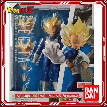 Original Bandai Dragon Ball Z S.H.Figuarts Super Saiyan God Blue Son Gokou SHF Son Goku Blue  Action Figure Model Toys